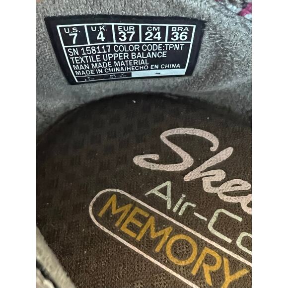 Skechers Cleo 2.0 Be Amazed Brown/Gray Ballet
Flat Memory Foam Ballerina Shoe 7 - Picture 9 of 9